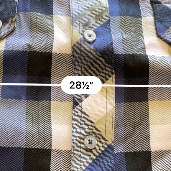 NWT: Rocawear long sleeve, blue/green plaid Sz 3XL - Picture 7 of 10